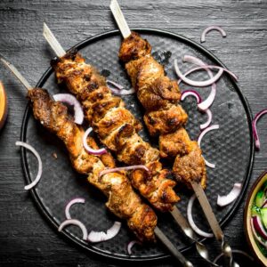 Chessy Onion Seekh  Kebab